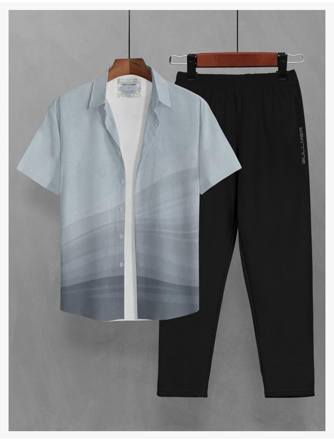 Clothing Set with Trendy Shirt & Pants Co-ords for Men