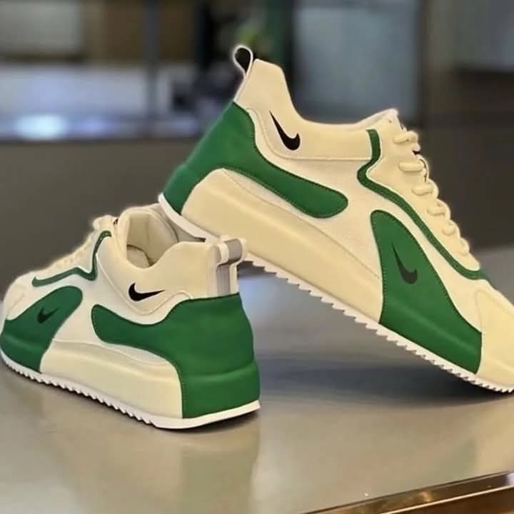 Stylish nike shoes in different colours.