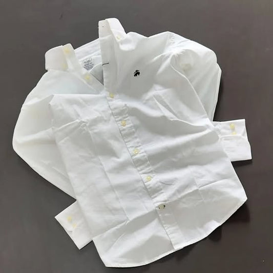 White and Brown simple shirt for men and women