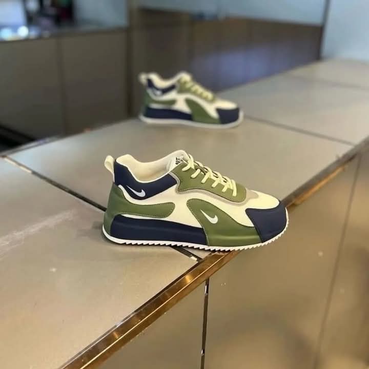 Stylish nike shoes in different colours.