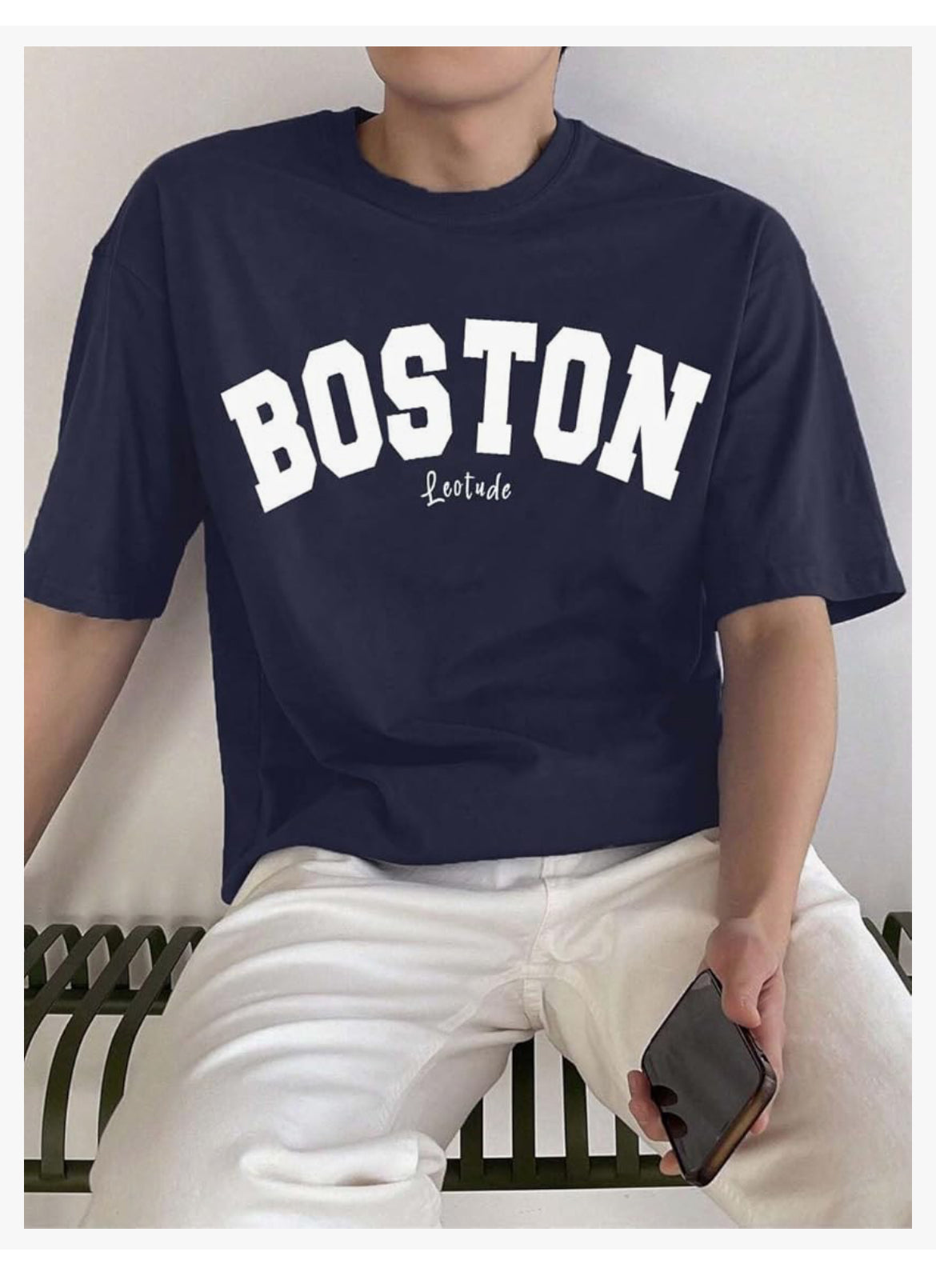 Man Cotton Blend Graphic Print Round Neck Half Sleeve Drop Shoulder Oversized T Shirt