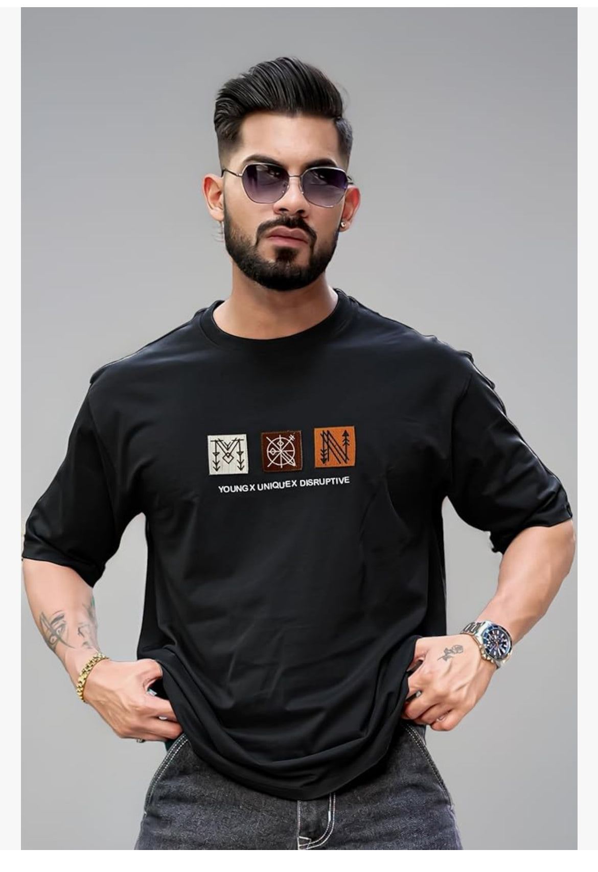 Mens || Printed || Round Neck || Half Sleeve || Cotton || T-Shirt