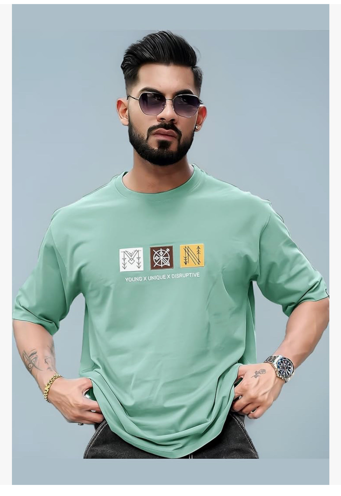 Mens || Printed || Round Neck || Half Sleeve || Cotton || T-Shirt