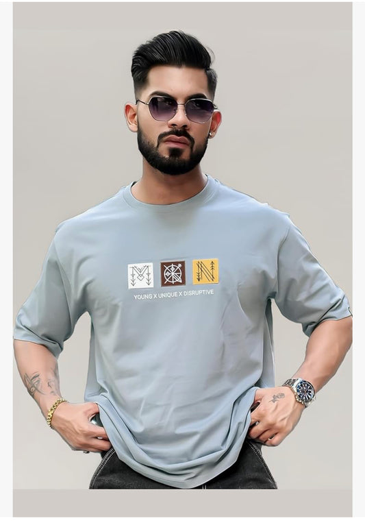 Mens || Printed || Round Neck || Half Sleeve || Cotton || T-Shirt