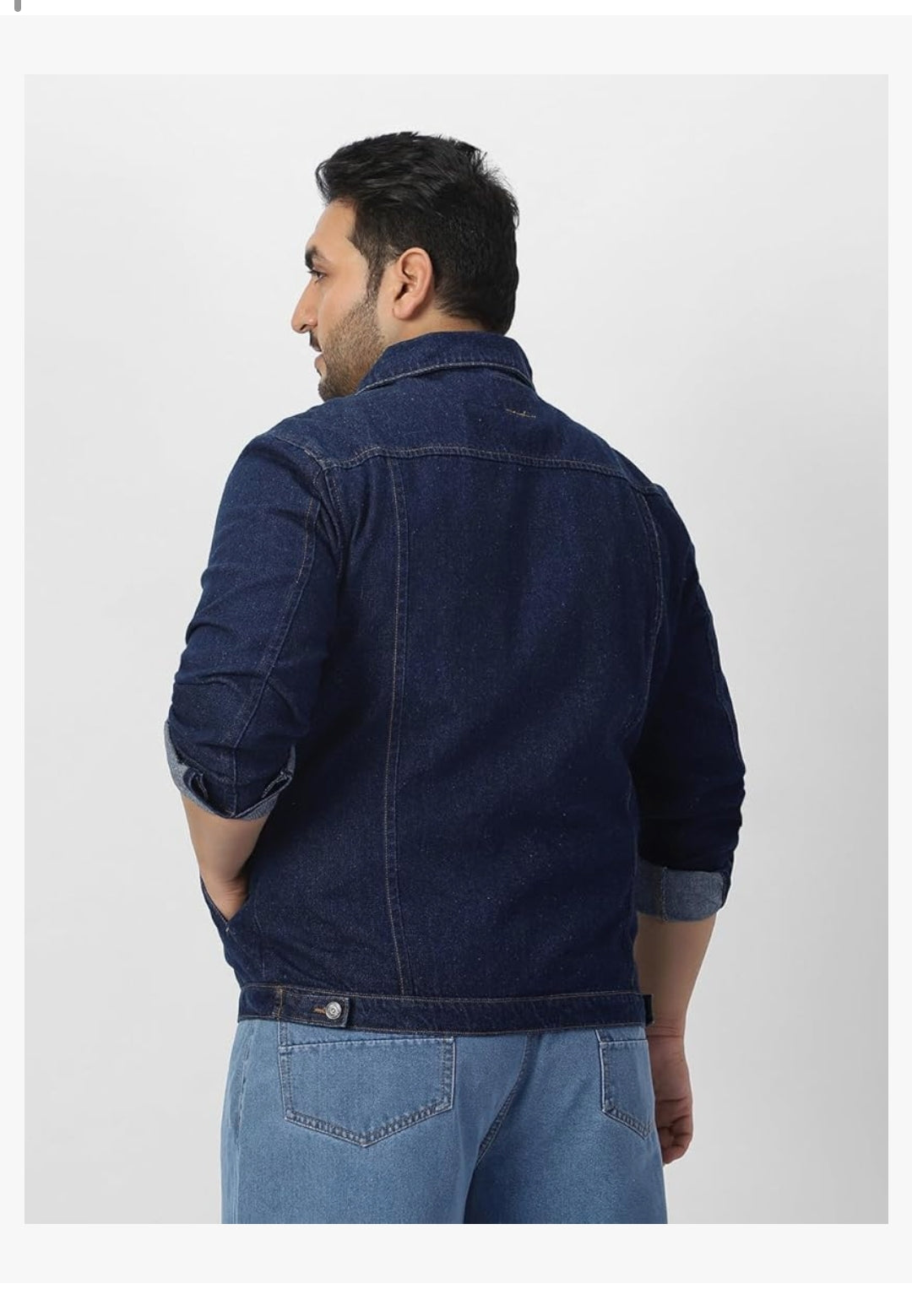 Men's Regular Fit Washed Full Sleeve Denim Jacket