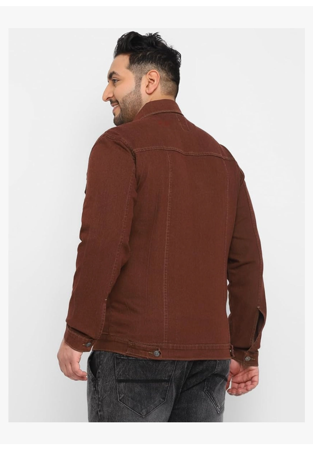 Men's Regular Fit Washed Full Sleeve Denim Jacket