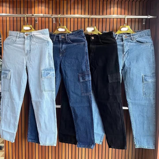 Traditional denim jeans, flexible and comfortable jeans