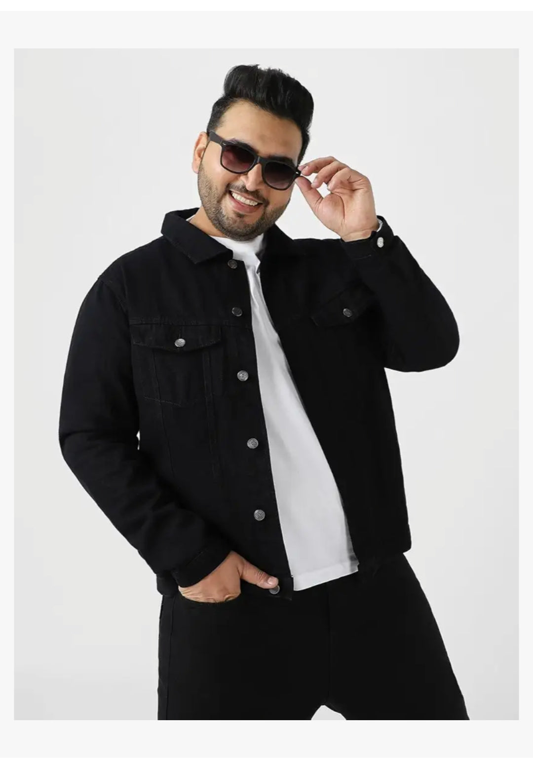 Men's Regular Fit Washed Full Sleeve Denim Jacket