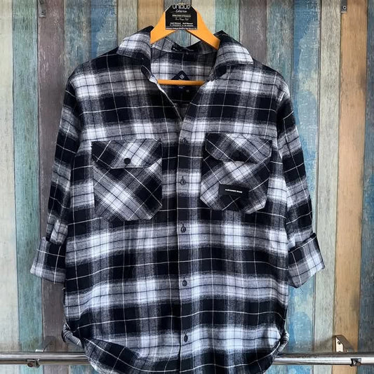 Black and white combination Shirt for festival.