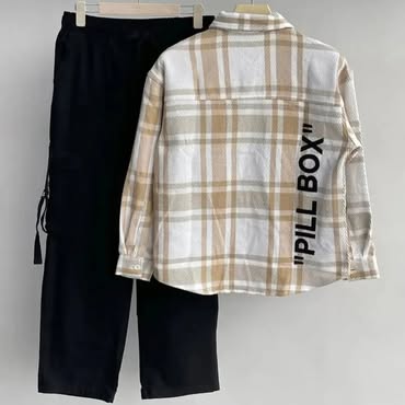 Shirt and cargo pant combo in deferent colour.