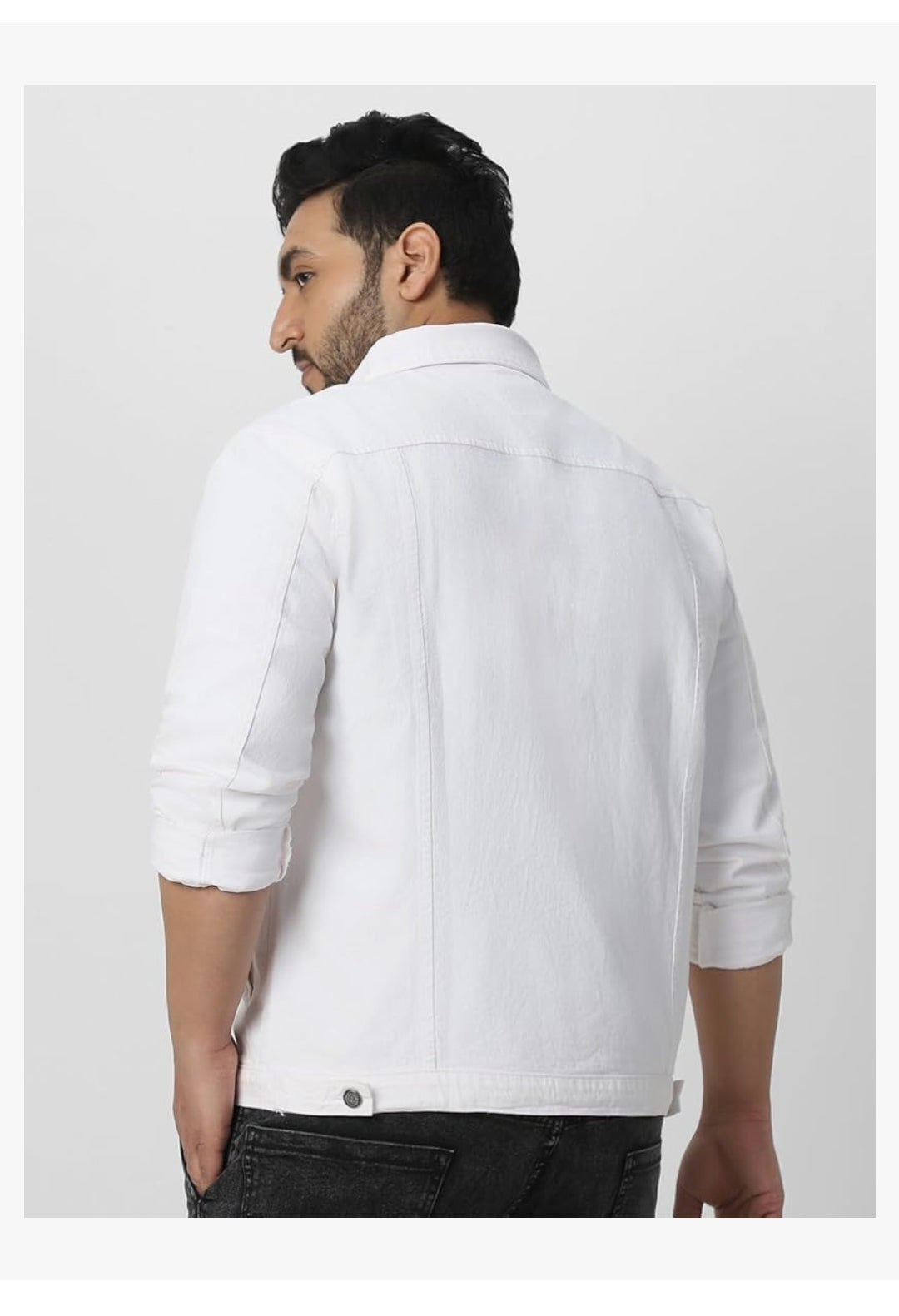 Men's Regular Fit Washed Full Sleeve Denim Jacket