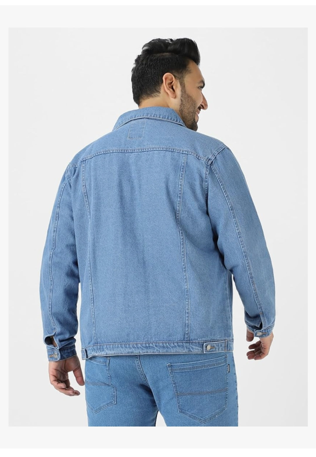 Men's Regular Fit Washed Full Sleeve Denim Jacket