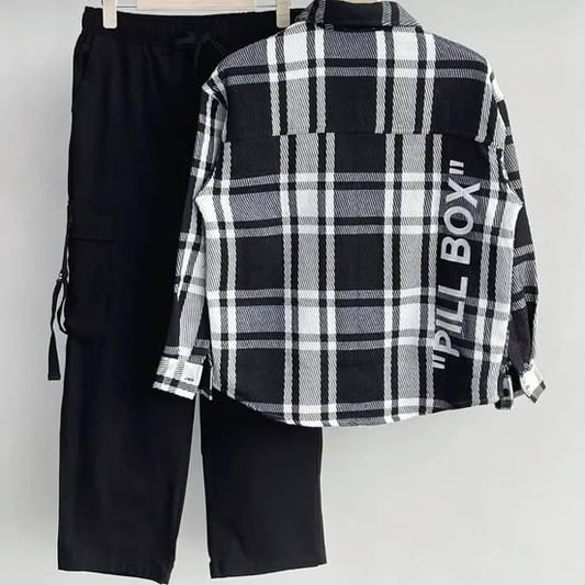 Shirt and cargo pant combo in deferent colour.